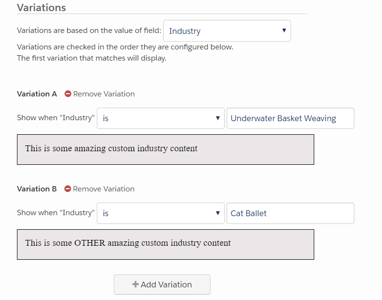 Pardot Advanced Dynamic Content