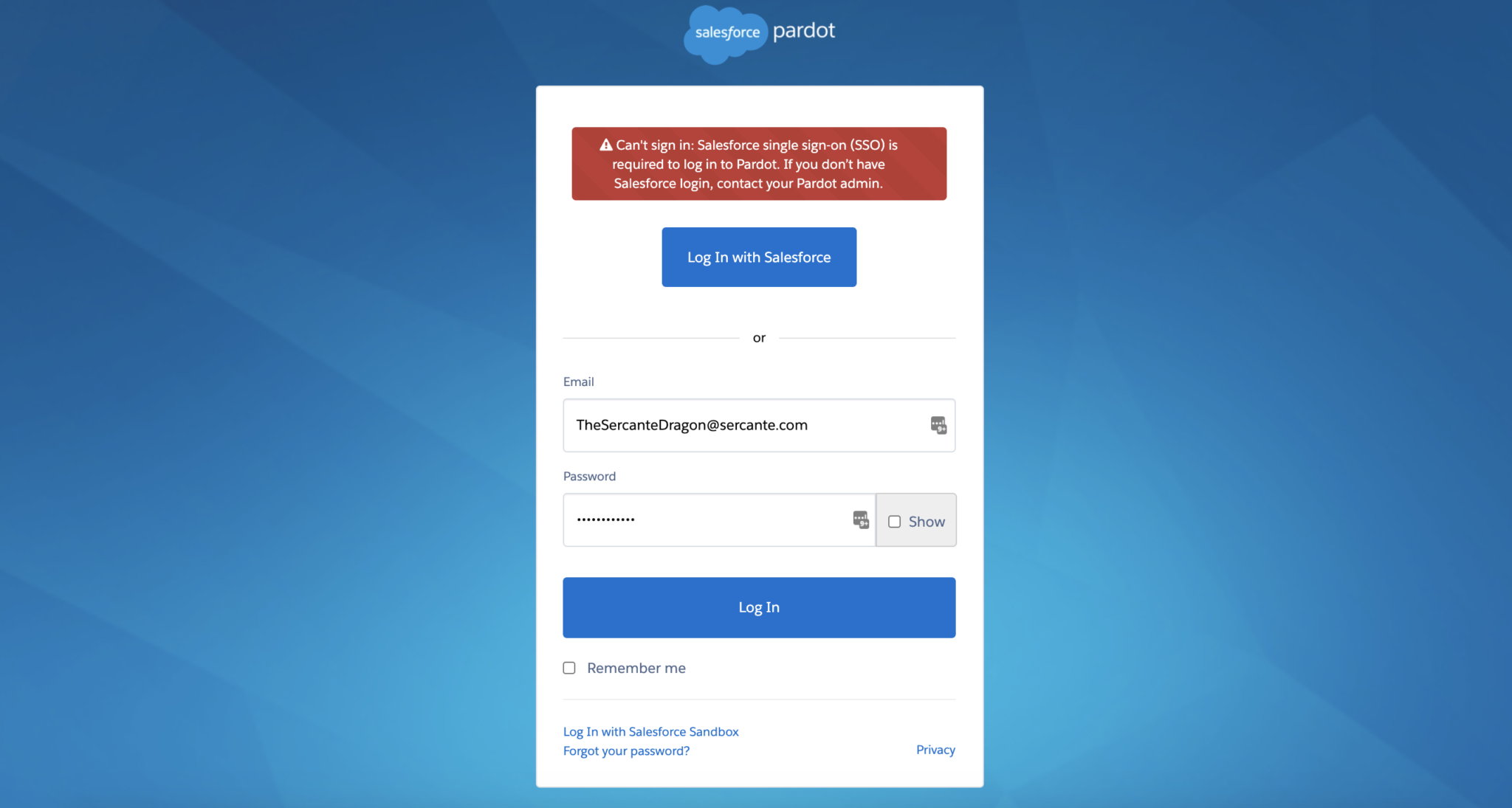 Can’t Sign In To Pardot: Salesforce SSO Now Required - The Spot For Pardot