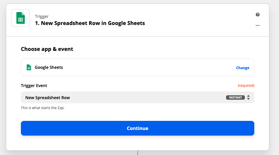 Zapier for Pardot Forms - New Spreadsheet Row Google Sheets