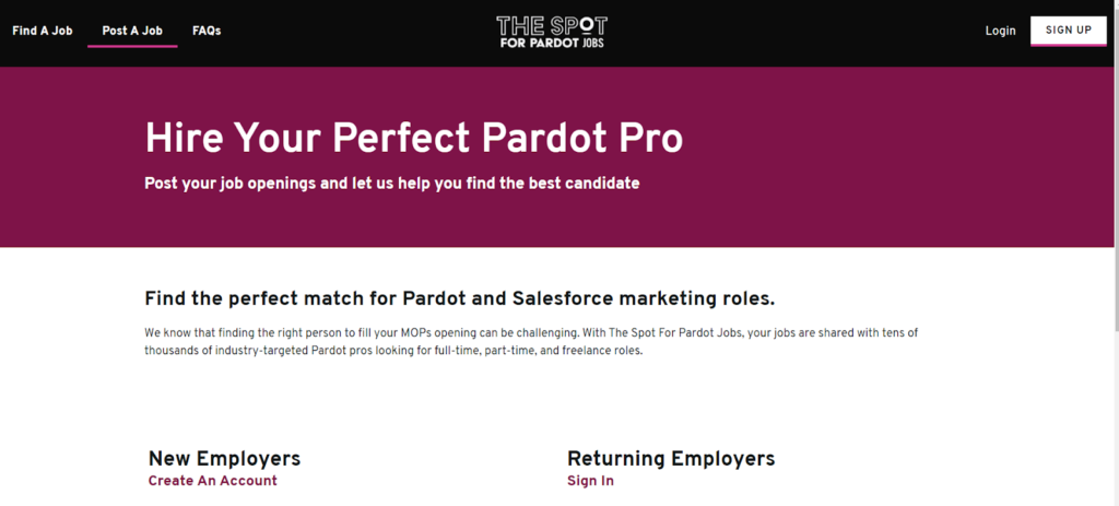 The Spot for Pardot Jobs 3