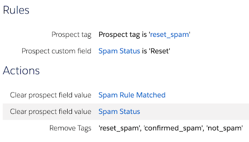 Spam Identification Process with Prospect Updater  - reset spam