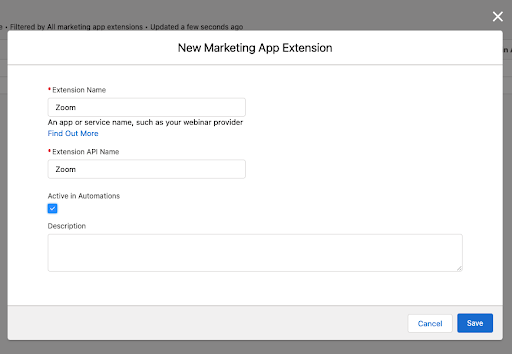 new marketing app extension