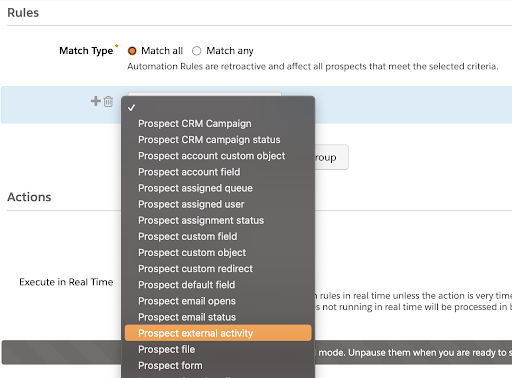 rules prospect external activity