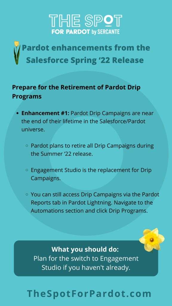 Pardot drip campaigns