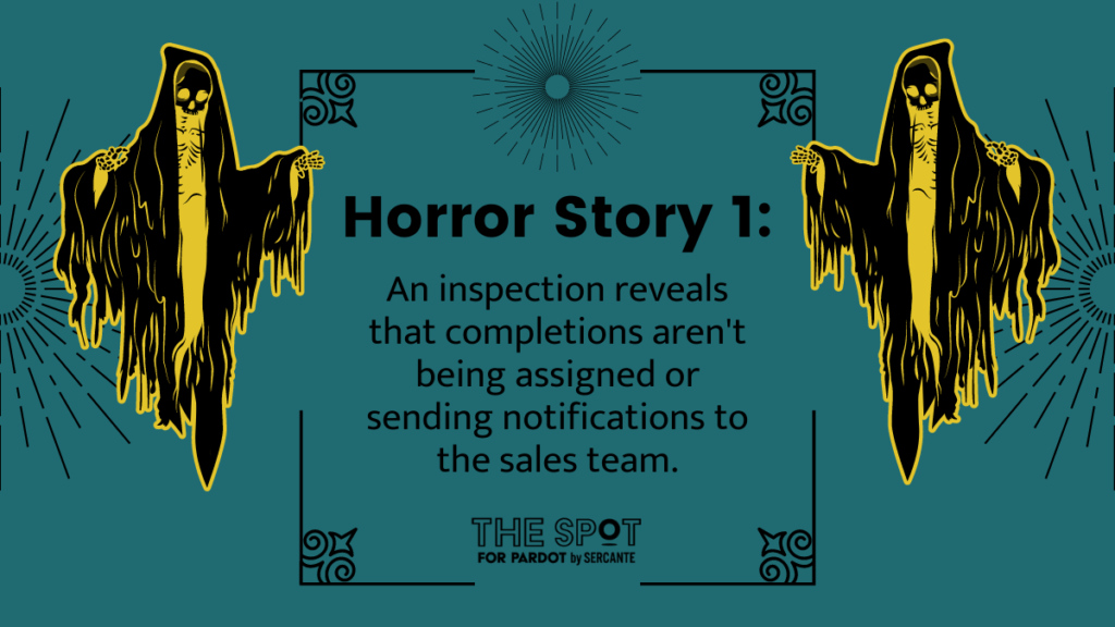 marketing horror story no completion actions