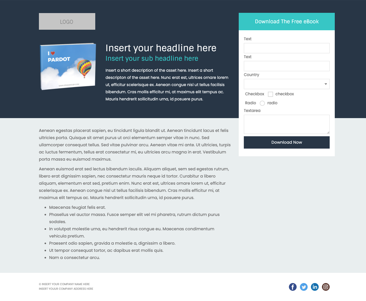 3 Free Pardot Landing Page Templates for Asset Downloads - The Spot