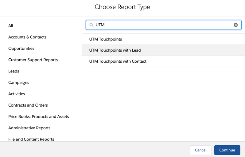 UTM Touchpoint Report 1