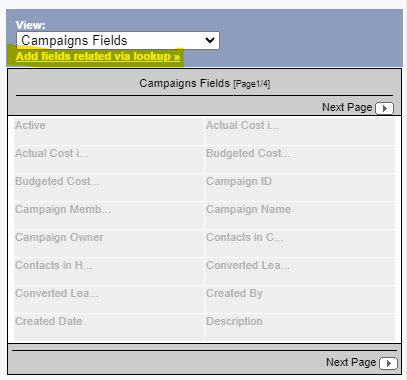 Add fields via lookup