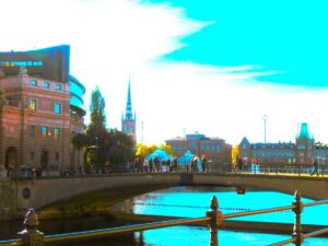 The Stockholm cityscape