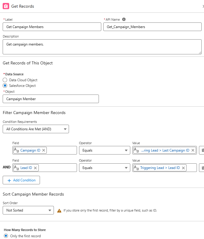 How to get campaign member records