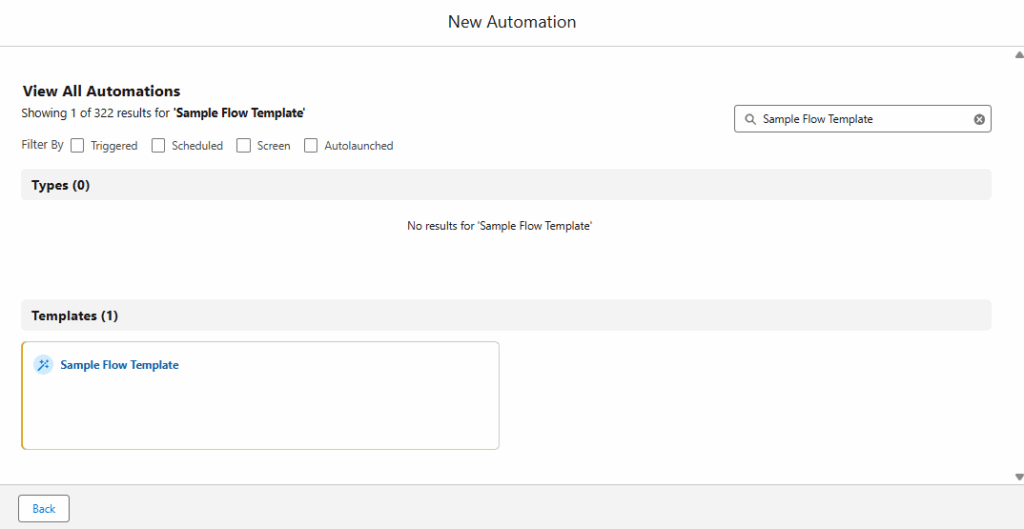 Creating a new flow using the flow template