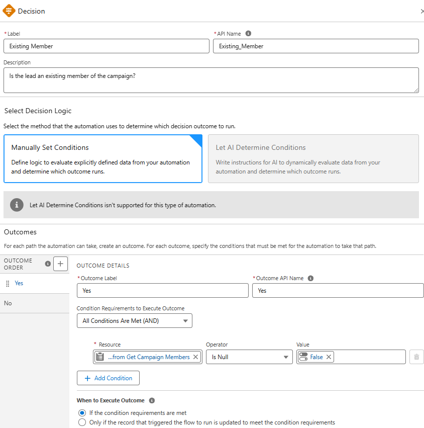 How to check for existing campaign members