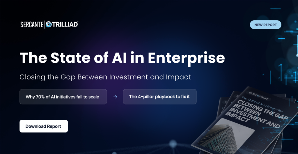 The State of AI in Enterprise Closing the Gap Between Investment and Impact
Why 70% of AI initiatives fail to scale
The 4-pillar playbook to fix it
Download Report