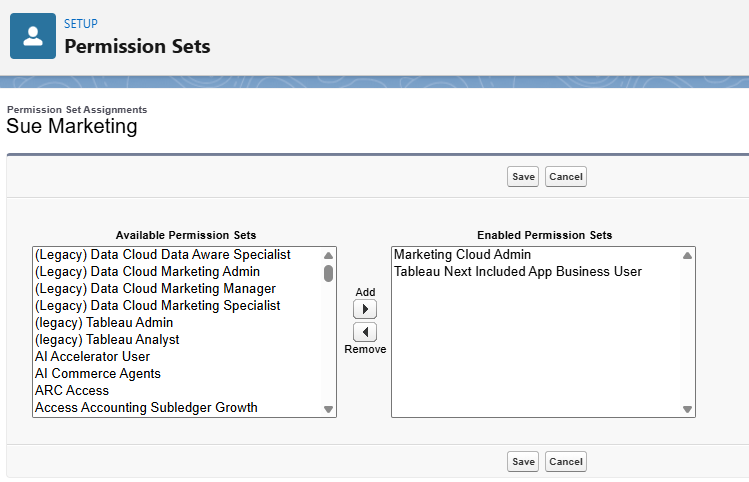 Permission Set Assignments