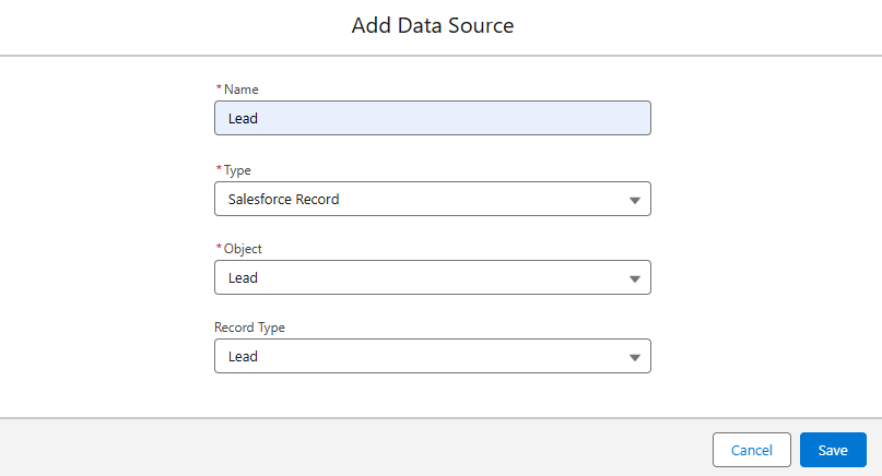 Adding a Data Source