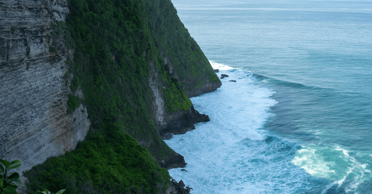 Cliffs and Ocean View at Uluwatu, Bali, Indonesia