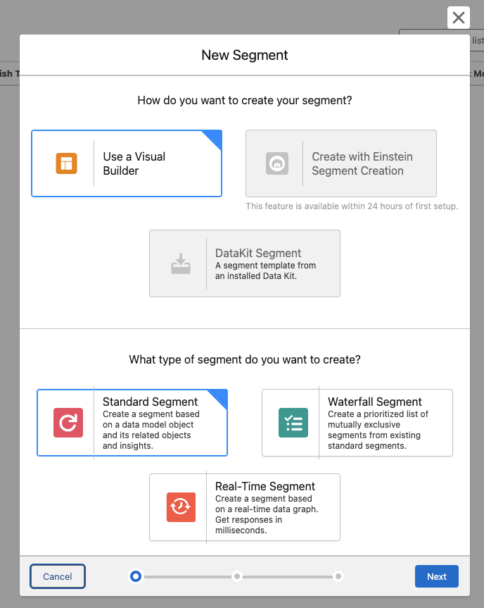 How to build your first segment