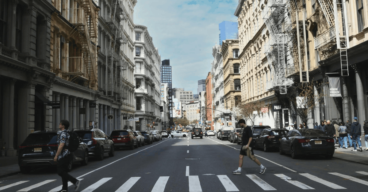 Urban Street Scene in Soho New York City